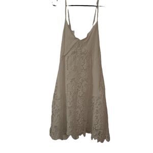 White Lace Spaghetti Strap Sundress Womens Size Medium